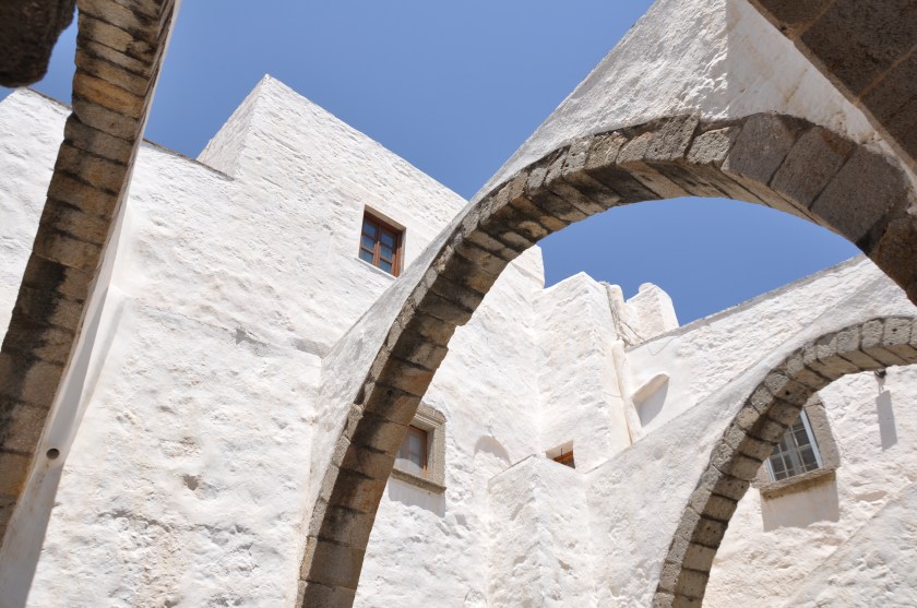 Patmos arches and sky