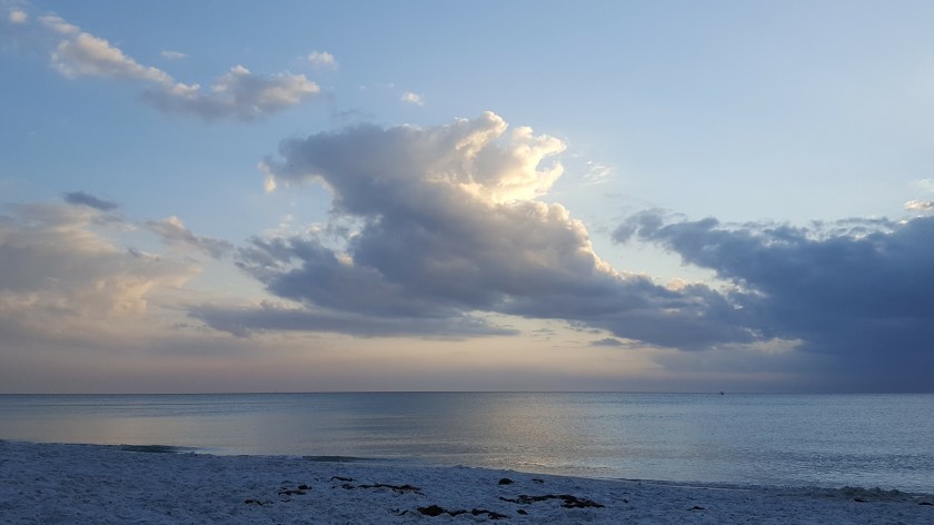 Sunset, peaceful, 'held'