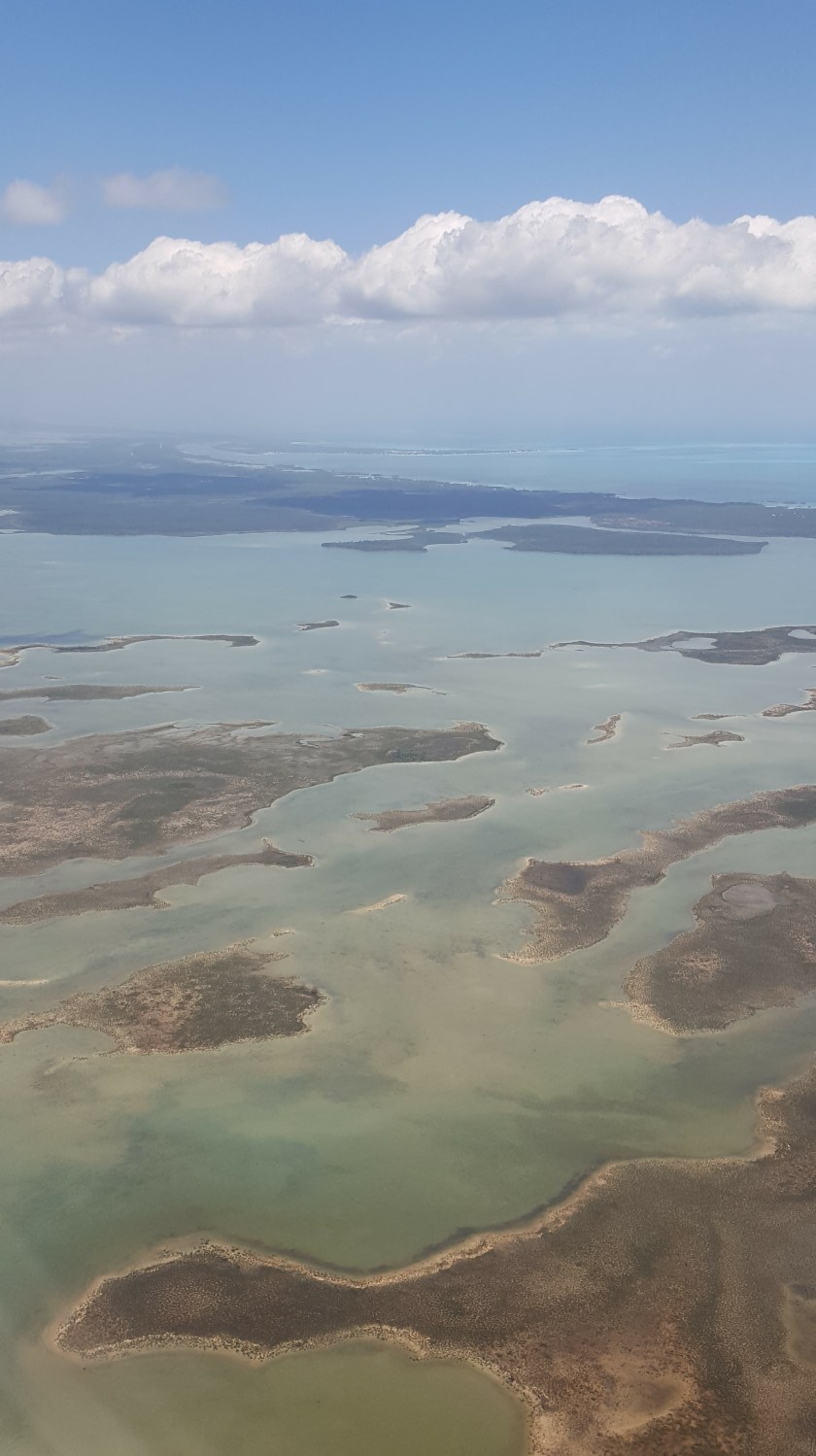Bahamas from the sky, perspective