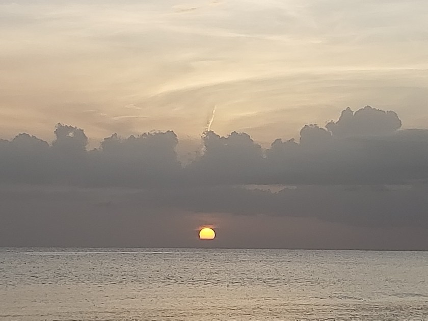 Sunset, pale, peaceful