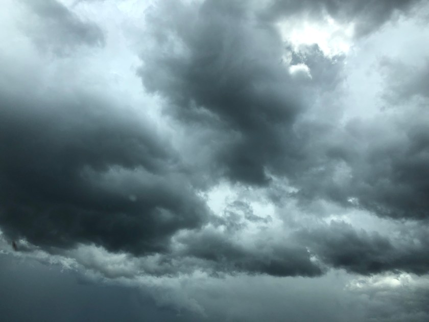 Stormy skies from bridge 1, August