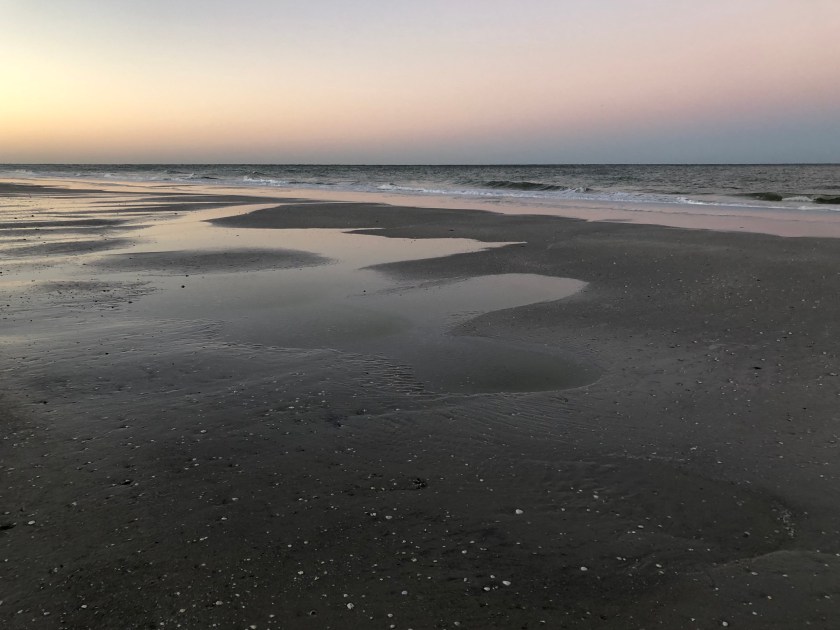 Peaceful Gulf at evening low tide