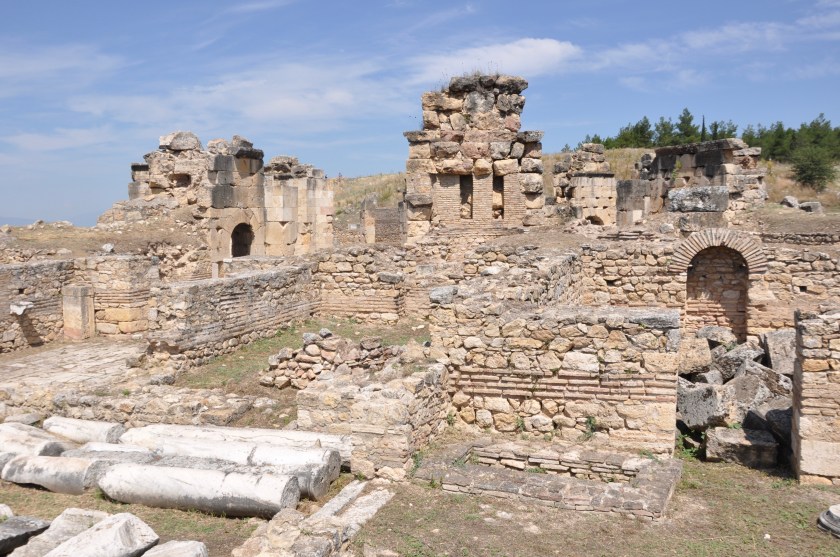 Walls at St. Philip church, Pamukkale, Turkey 2
