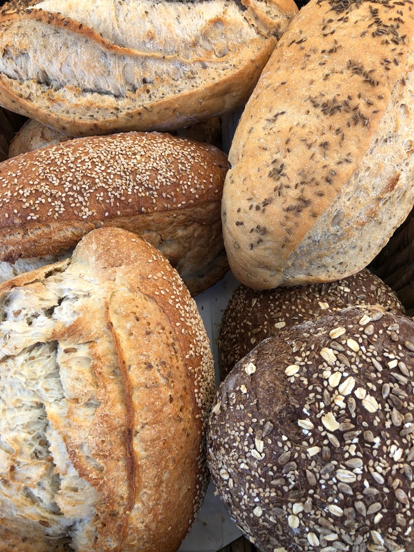 Bread loaves at famers market