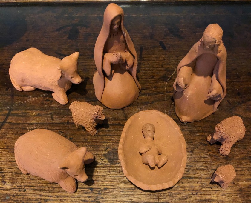 Creche from islands, clay