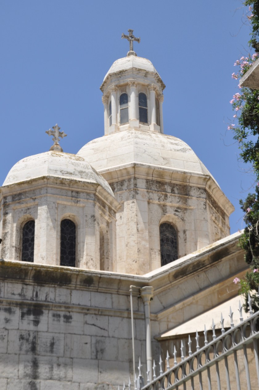 Church domes w crosses, Jerusalem