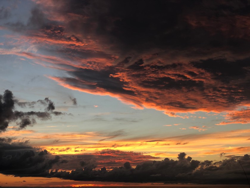 Dramatic gloaming after June sunset